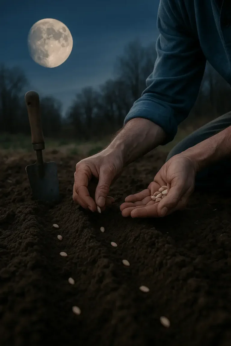 Semis au jardin réalisés selon les phases de la lune, méthode du calendrier lunaire